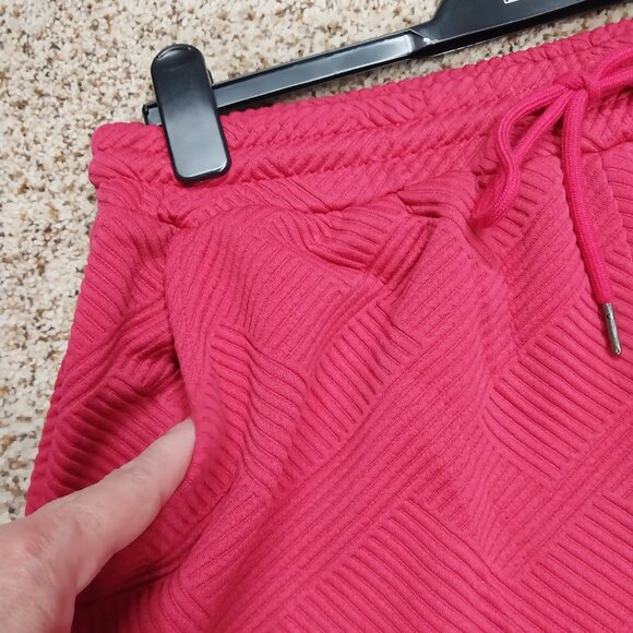 3692 Size XL Double Take Upcycled NWT 2 Piece Thick Quilt Look Lounge Set. - Picture 10 of 11